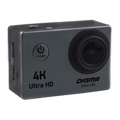 Экшн-камера DIGMA DiCam 385 4K, серый [dc385]