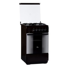 Газовая плита FLAMA FG 24210 B, газовая духовка, коричневый