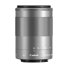 Объектив CANON 55-200mm f/4.5-6.3 EF-M IS STM, Canon EF-M, серебристый [1122c005]