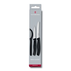 Набор ножей кухон. Victorinox Swiss Classic Paring (6.7113.31) компл.:3шт черный карт.коробка