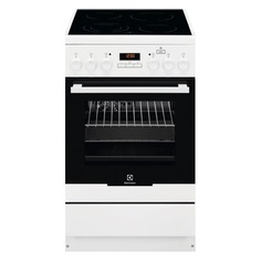 Электрическая плита ELECTROLUX EKC954909W, стеклокерамика, белый