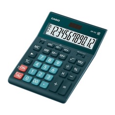 Калькулятор CASIO GR-12C-DG, 12-разрядный, темно-зеленый