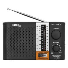 Радиоприемник SUPRA ST-19, черный