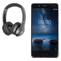 Смартфон NOKIA 8 Dual sim + наушники JBL V310BT, синий матовый
