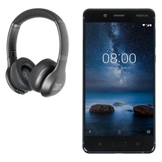 Смартфон NOKIA 8 Dual sim + наушники JBL V310BT, синий глянцевый