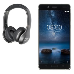 Смартфон NOKIA 8 Dual sim + наушники JBL V310BT, серебристый