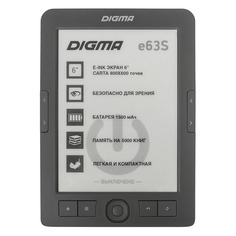 Электронная книга DIGMA E63S, 6&quot;, темно-серый