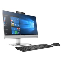 Моноблок HP AIO 800 G3, 23.8&quot;, Intel Core i5 7500, 8Гб, 256Гб SSD, Intel HD Graphics 630, DVD-RW, Windows 10 Professional, серебристый [1ka83ea]