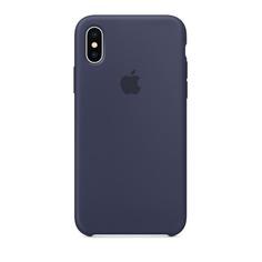 Чехол (клип-кейс) APPLE MQT32ZM/A, для Apple iPhone X, темно-синий