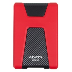 Внешний жесткий диск A-DATA DashDrive Durable AHD650-1TU3-CRD, 1Тб, красный