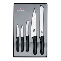 Набор ножей Victorinox STANDART (5.1163.5) стальной черный подар.коробка