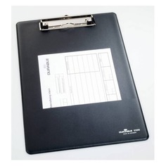 Папка-планшет Durable Clipboard 2350-01 A4 черный карм.для бумаги/крюч.для подвеш.