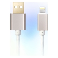 Кабель GINZZU Lightning (m) - USB A(m), 1.0м, белый [gc-555uw]
