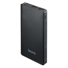 Внешний аккумулятор BURO RCL-10000-BK, 10000мAч, черный