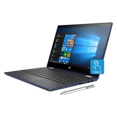 Ноутбук-трансформер HP Pavilion x360 14-cd0008ur, 14&quot;, Intel Core i5 8250U 1.6ГГц, 8Гб, 1000Гб, 128Гб SSD, nVidia GeForce Mx130 - 2048 Мб, Windows 10, 4GU42EA, синий