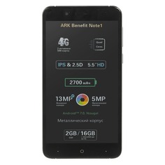 Смартфон ARK Note1 16Gb, черный