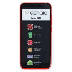 Смартфон PRESTIGIO Wize Q3 красный