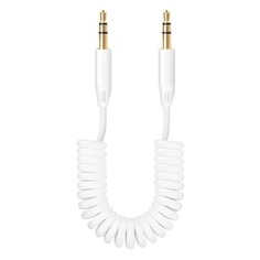 Кабель аудио DEPPA Jack 3.5 (m) - Jack 3.5 (m) , 1.2м, GOLD белый [72156]