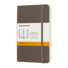 Блокнот Moleskine CLASSIC SOFT Pocket 90x140мм 192стр. линейка мягкая обложка коричневый