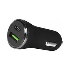 Автомобильное зарядное устройство DF Auto Tor-07, USB type-C, USB type-C, 3A, черный