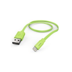 Кабель HAMA Flat, Lightning (m) - USB A(m), 1.2м, зеленый [00173647]