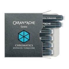Картридж Carandache Chromatics (8021.191) Hypnotic turquoise чернила для ручек перьевых (6шт)