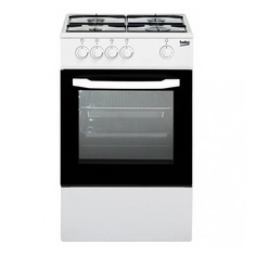 Газовая плита BEKO FCSG 42002 W, газовая духовка, белый