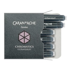 Картридж Carandache Chromatics (8021.099) Ultraviolet чернила для ручек перьевых (6шт)