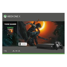 Игровая консоль MICROSOFT Xbox One X с 1 ТБ памяти, игрой Shadow of the Tomb Raider, CYV-00106, черный