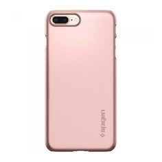 Чехол (клип-кейс) Spigen Thin Fit, для Apple iPhone 7 Plus/8 Plus, розовое золото [055cs22237] Noname