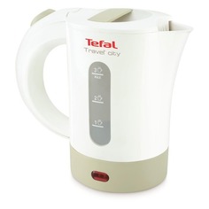 Чайник электрический TEFAL KO120130, 650Вт, белый и бежевый