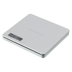 Оптический привод DVD-RW LG GP70NS50, внешний, USB, серебристый, Ret