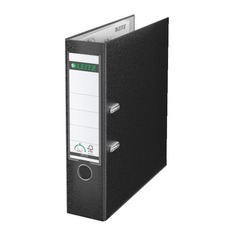 Папка-регистратор Esselte Leitz 10101295P A4 80мм пластик черный