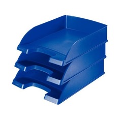 Лоток горизонтальный Esselte 52270035 A4 синий пластик