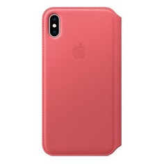 Чехол (флип-кейс) APPLE MRX62ZM/A, для Apple iPhone XS Max, розовый