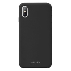 Чехол (клип-кейс) Gresso Meridian, для Apple iPhone X/XS, черный [gr17mrn352] Noname