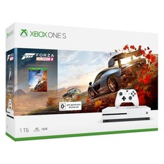 Игровая консоль MICROSOFT Xbox One S с 1 ТБ памяти, игрой Forza Horizon 4, Абонемент 1 месяц Game Pass и 14 дней пробной подписки Xbox Live Gold., 234-00562, черный
