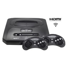 Игровая консоль SEGA Mega Drive с двумя беспроводными джойстиками и 50-ти встроенных игр, HD Ultra 2, черный