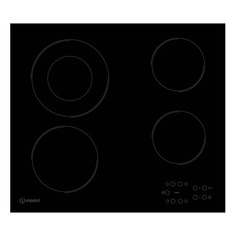 Варочная панель INDESIT RI 260 C, Hi-Light, независимая, черный