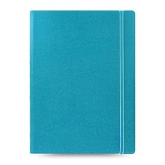 Тетрадь Filofax CLASSIC BRIGHT A4 PU 56л линейка съемные листы спираль двойная бирюзовый