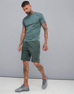 Зеленые меланжевые шорты Reebok Training D94267 - Зеленый