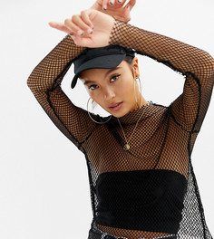 Сетчатый лонгслив COLLUSION - Черный