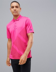 Розовое поло с логотипом adidas - Розовый