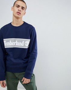Свитшот с логотипом (темно-синий/серый) Timberland - Темно-синий