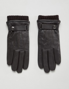 Кожаные перчатки для сенсорных экранов Dents Henley - Коричневый