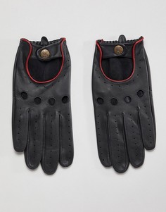 Кожаные перчатки для вождения Dents - Черный