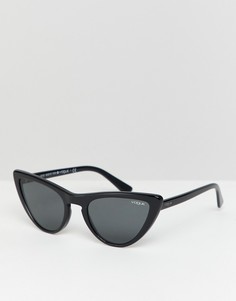 Черные солнцезащитные очки кошачий глаз Vogue Eyewear 0VO5211S - Черный