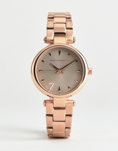 Женские часы цвета розового золота Karl Lagerfeld KL5005 - Розовый