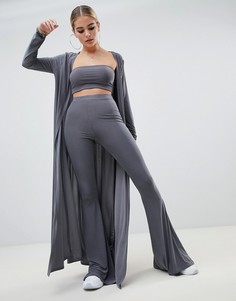 Серый жакет макси Fashionkilla - Серый