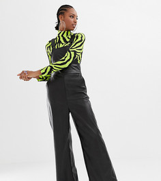 Комбинезон из искусственной веган-кожи COLLUSION Tall - Черный